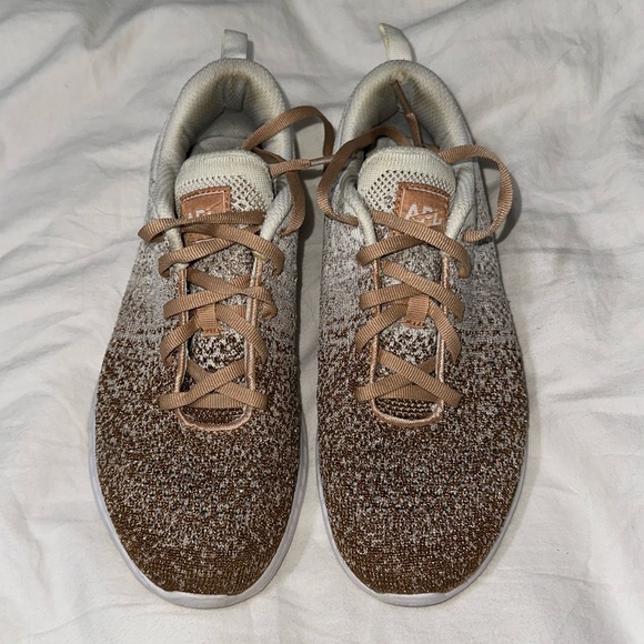 APL ~ Sold Out Color Rose Dust & Metallic Nude ~ Size 7.5 ~ Tech Loomtracker - Picture 3 of 7